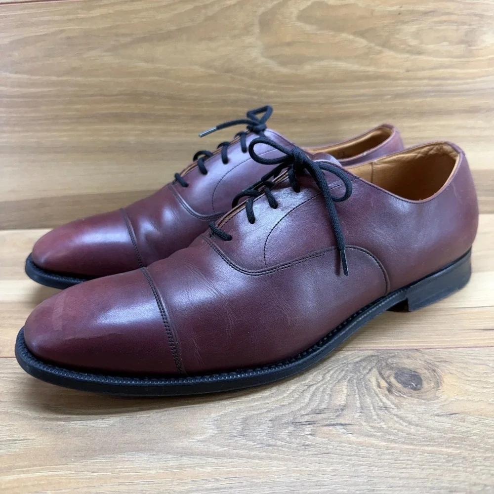 Churchs Custom Grade Consul Cap Toe Mens 10 D UK Brown Leather Oxford Formal